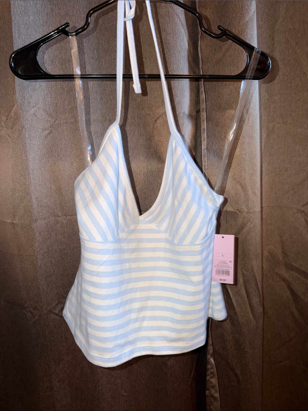 wild fable Blue & White Striped Halter Cami
